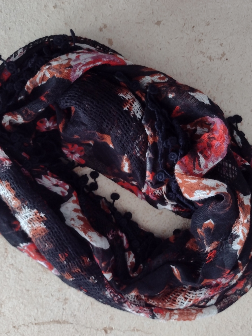 Mudd Floral Womens Endless Scarf